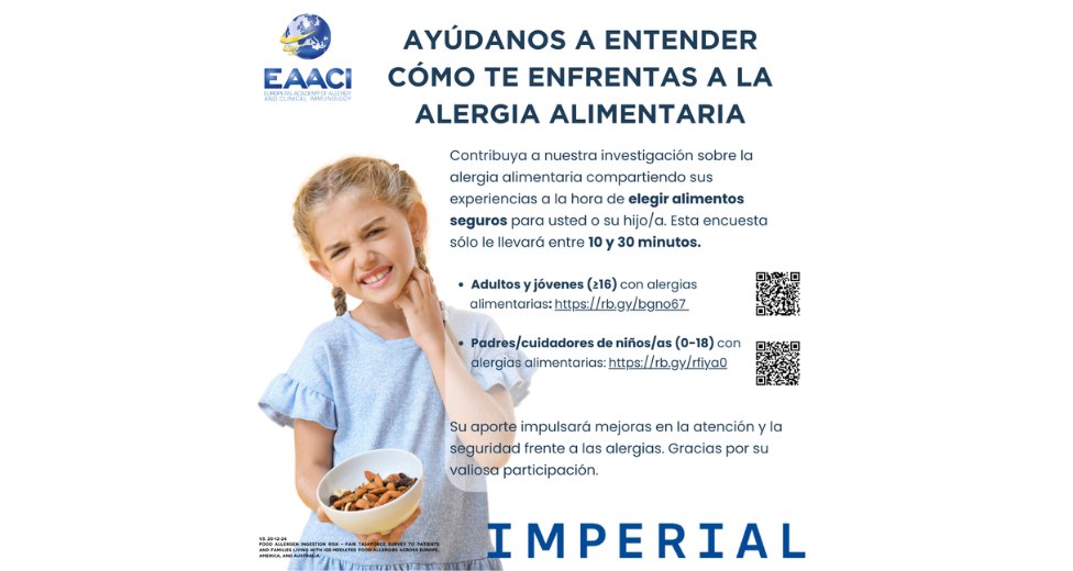 Encuesta de EAACI Seguridad ante la alergia alimentaria